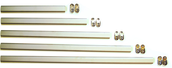 Aluminium wardrobe rail